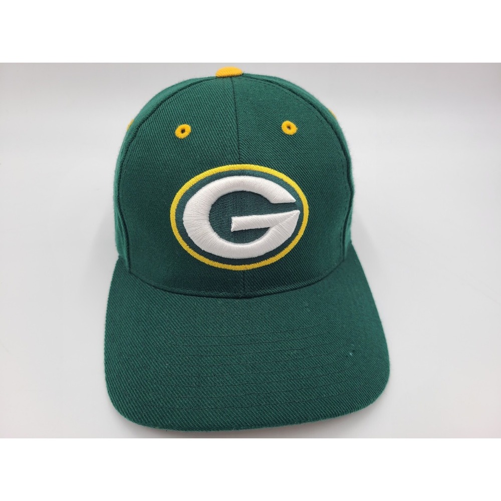 Vintage Green Bay Packers‎ Logo Athletic Snapback Hat Cap Men NFL Football Green